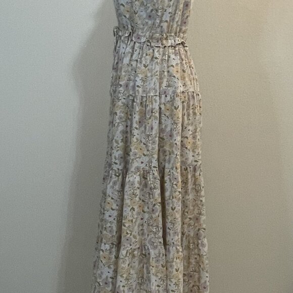 By the River Maxi Halter Dress - Small - boho - beautiful muted florals - Picture 3 of 6